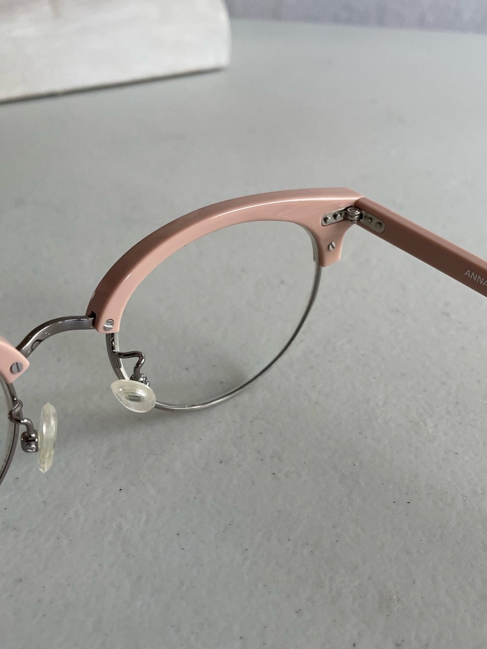 Eyebuydirect Anabel Eyeglasses Frames Only Pink Acetate and Metal Full Rim - Picture 5 of 7